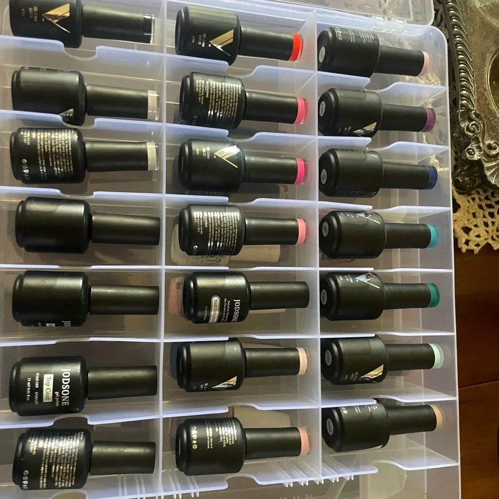 Valentino Black and Multicolor Nail Polish Organizer